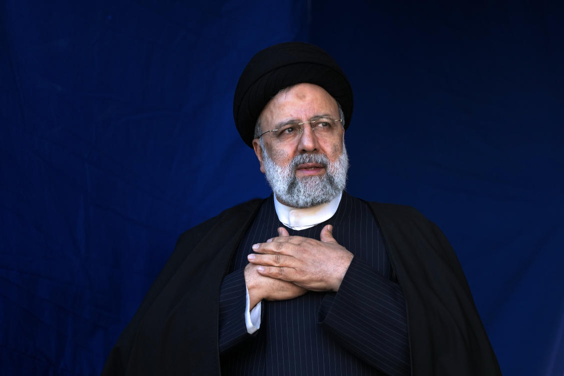Iranian President Ebrahim Raisi, above, the country’s foreign minister and others have been found dead at the site of a helicopter crash Monday. (AP)