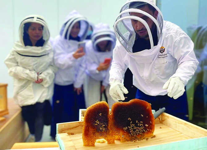 About SR140 million ($37.3 million) in funding for the honey industry in the Kingdom has helped 10,584 beneficiaries since 2020. (Supplied)