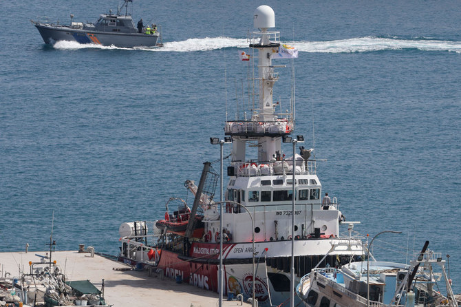 Four ships from the United States and France are transporting aid from Larnaca port to the Gaza Strip amid the spiralling humanitarian crisis there, the Cyprus presidency said on Tuesday. (Reuters/File)