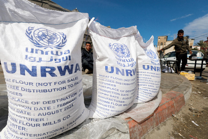 UNRWA said on Tuesday that food distribution in Gaza's southern city of Rafah were currently suspended due to lack of supplies and insecurity. (File/AFP)
