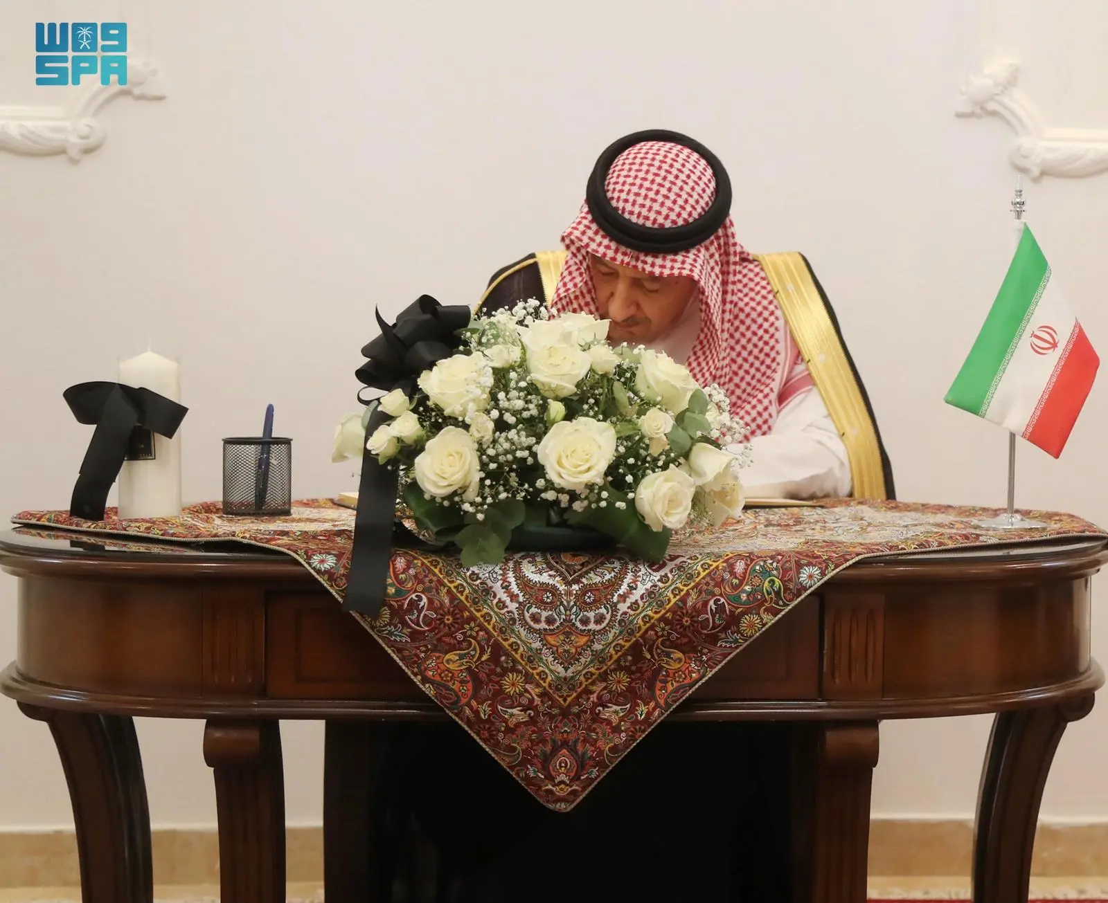 Saudi deputy minister of foreign affairs, Waleed Elkhereiji, was received by the Iranian ambassador to the Kingdom, Alireza Enayatiat. (SPA)