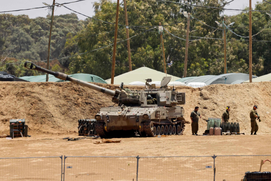 About 900,000 Palestinians have fled Rafah in recent weeks after the population swelled to about 1.5 million. (File/AFP)