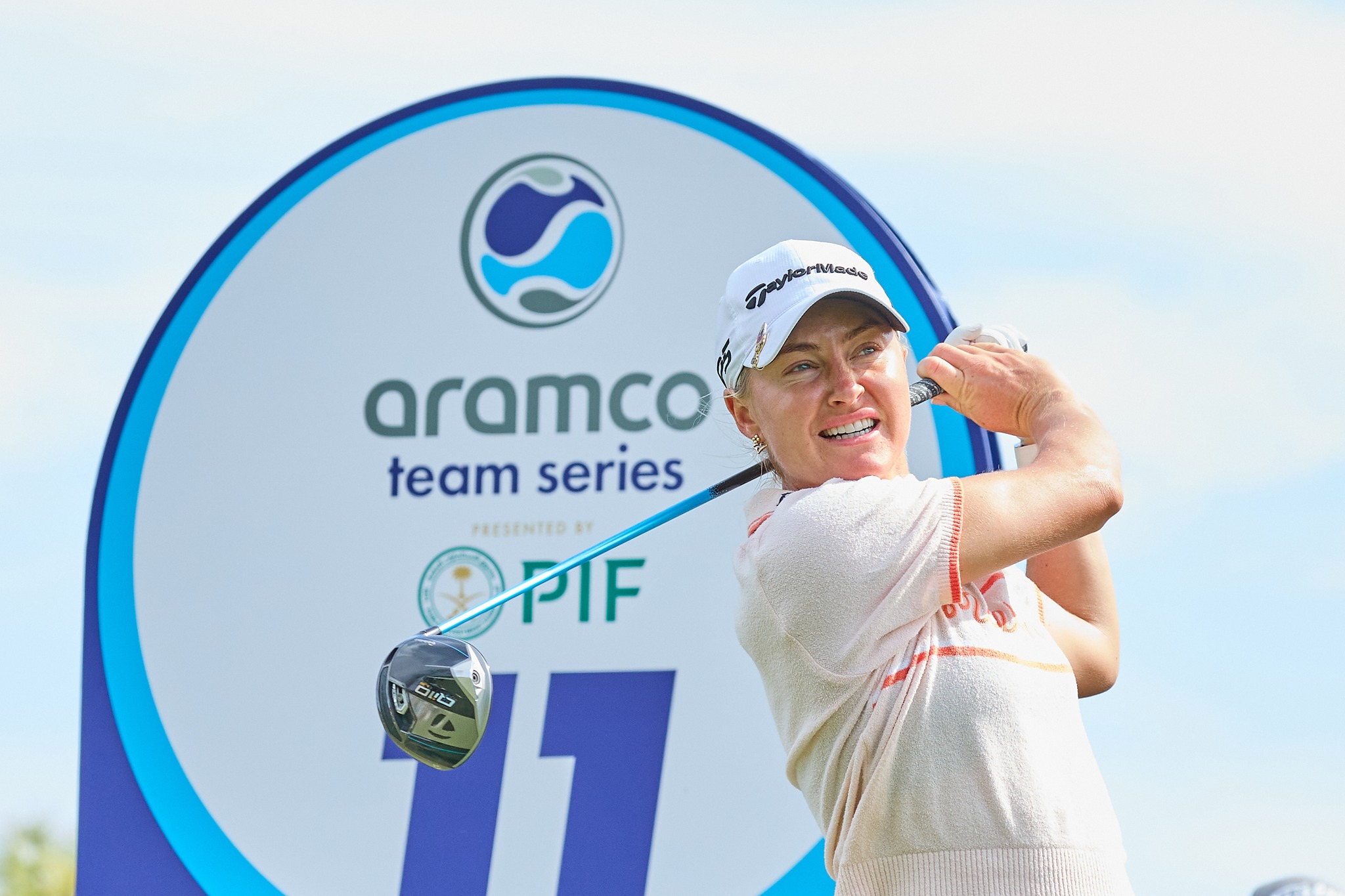 Olympic hopeful Charley Hull is set to take part in the Aramco Team Series in London. (Supplied)
