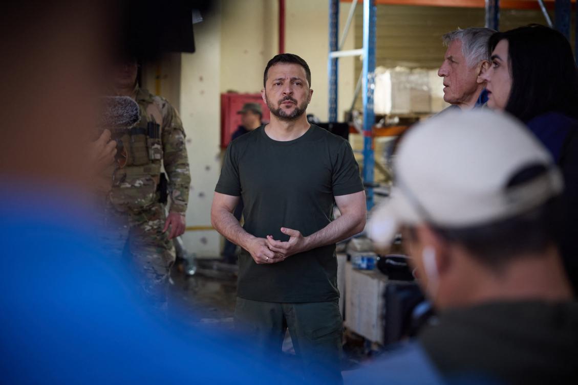 Ukrainian President Volodymyr Zelensky and Ukraine’s supporters say a ceasefire will only help Russia rearm and regroup. (Ukrainian presidential press service/AFP)