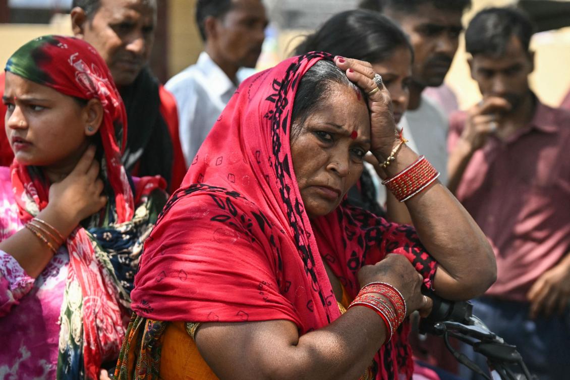 Fires are common in India due to poor building practices, overcrowding and a lack of adherence to safety regulations. Above, relatives of infant victims gesture as they wait to identify them a day after a fire broke out at a children’s hospital in New Delhi on May 26, 2024. (AFP)