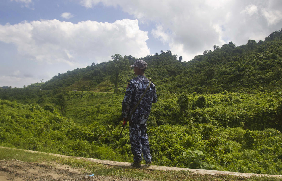 Tens of thousands of Rohingya are estimated to have fled for safety toward neighboring Bangladesh since mid-May. (AP file photo)