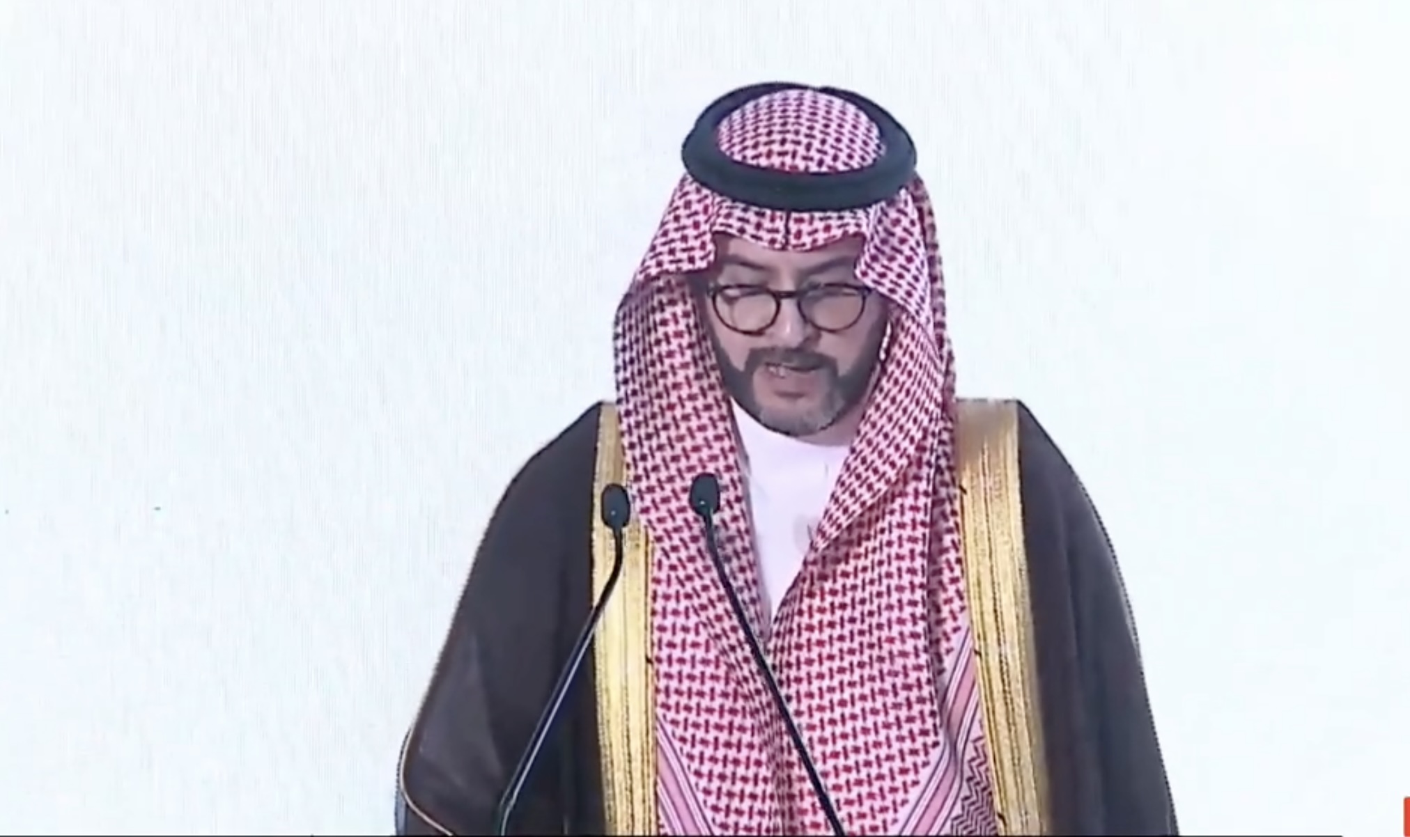 Nasser Al- Ghamdi, CEO of Saudi Energy Efficiency Center, speaks at a forum in Riyadh on Monday.