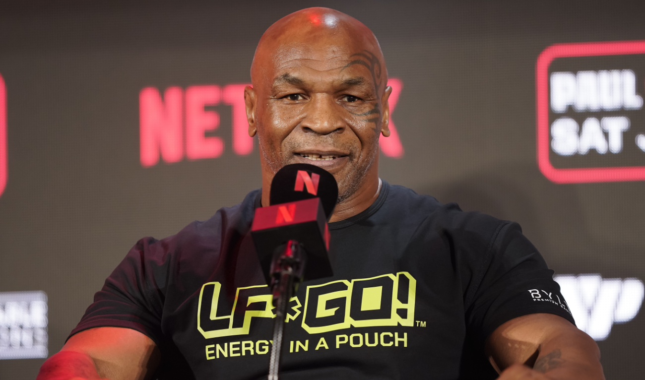 The 58-year-old boxing legend “became nauseous and dizzy due to an ulcer flare up 30 minutes before landing” on Sunday, his publicist’s office said in a statement. (AP/File)