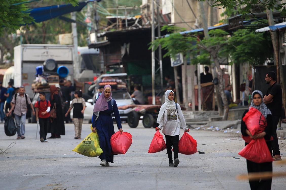 Rafah has been sheltering more than a million Palestinians who fled Israeli assaults on other parts of the enclave, and many have complained they are vulnerable to Israeli attacks wherever they go. (AFP)