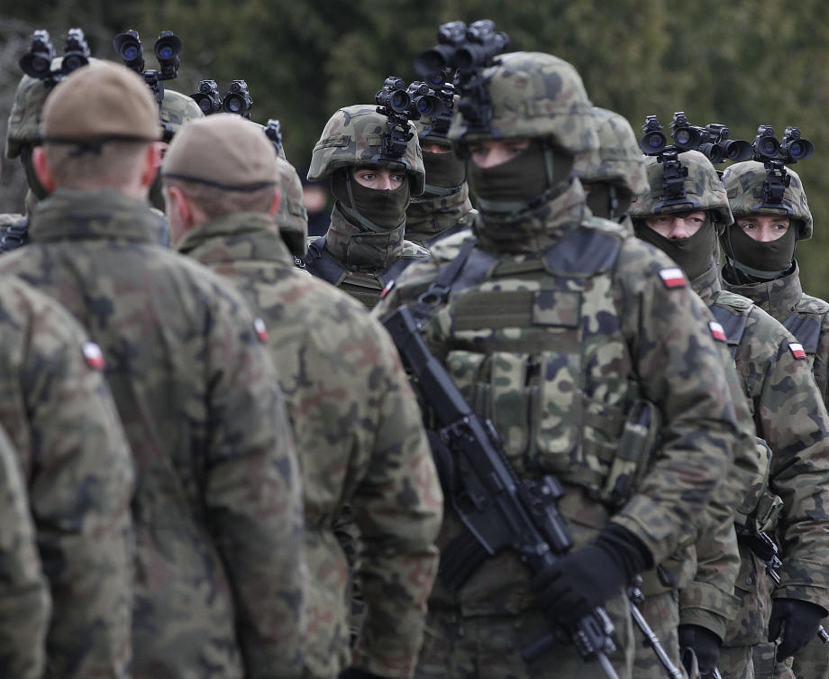 Poland's foreign minister says that this NATO nation should not exclude the possibility of sending its troops to Ukraine and should keep Russian leader Vladimir Putin in suspence as to such a decision being ever made. (AP/File)