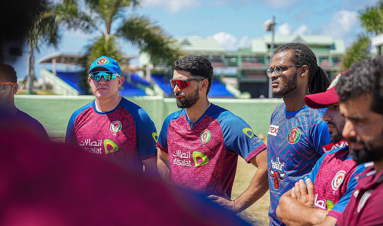 Afghan players attend a practice session ahead of T20 World Cup in West Indies on May 29, 2024. (Photo courtesy: Afghanistan Cricket Board)