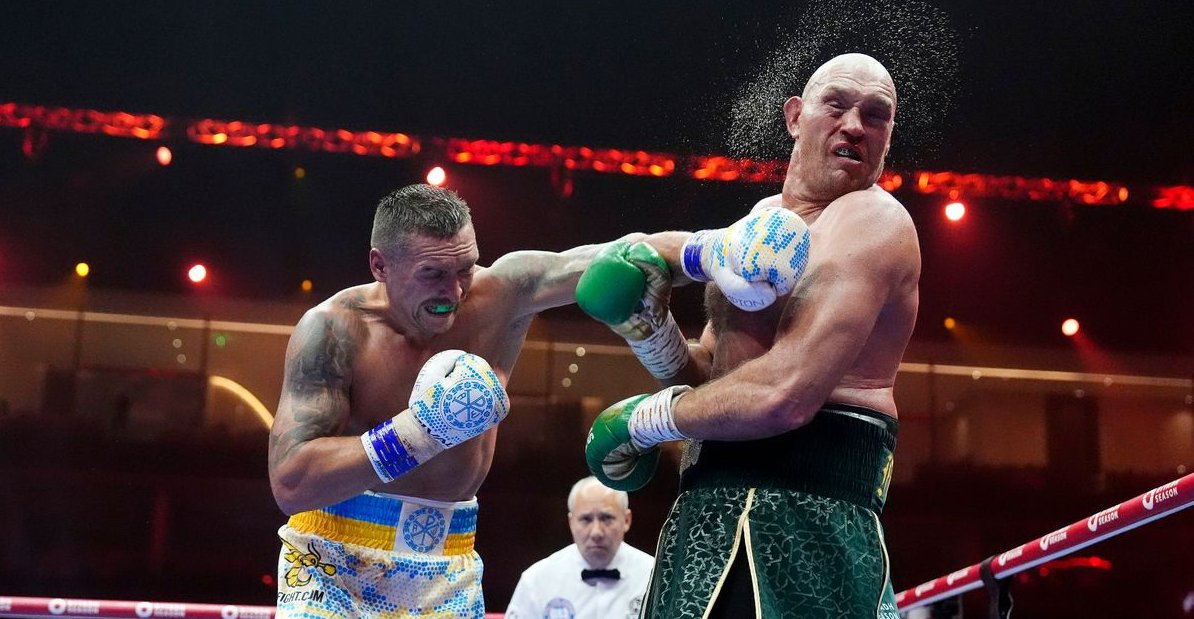 The undefeated Ukrainian won by split decision against Britain’s Fury. credit: social media