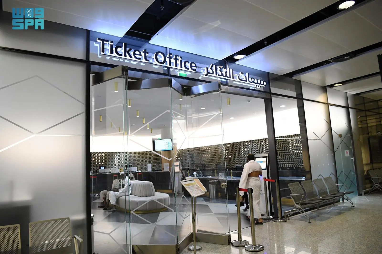 The railway passes through the main Jeddah station in the Sulaymaniyah district, King Abdulaziz Airport station in Jeddah, and King Abdullah Economic City. (SPA)