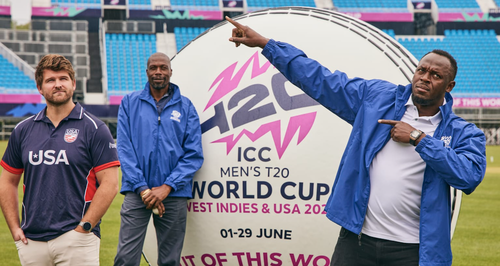 Matches in the imminent twenty-team T20 World Cup will take place in the US, and T20 cricket will be an Olympic sport in 2028. (X/@T20WorldCup)