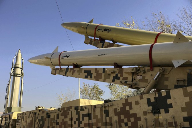 The European Union on Friday imposed sanctions on Iran’s defense minister, Mohammad Reza Ashtiani, and the country’s Revolutionary Guards for providing missiles and drones. (AFP/File Photo)