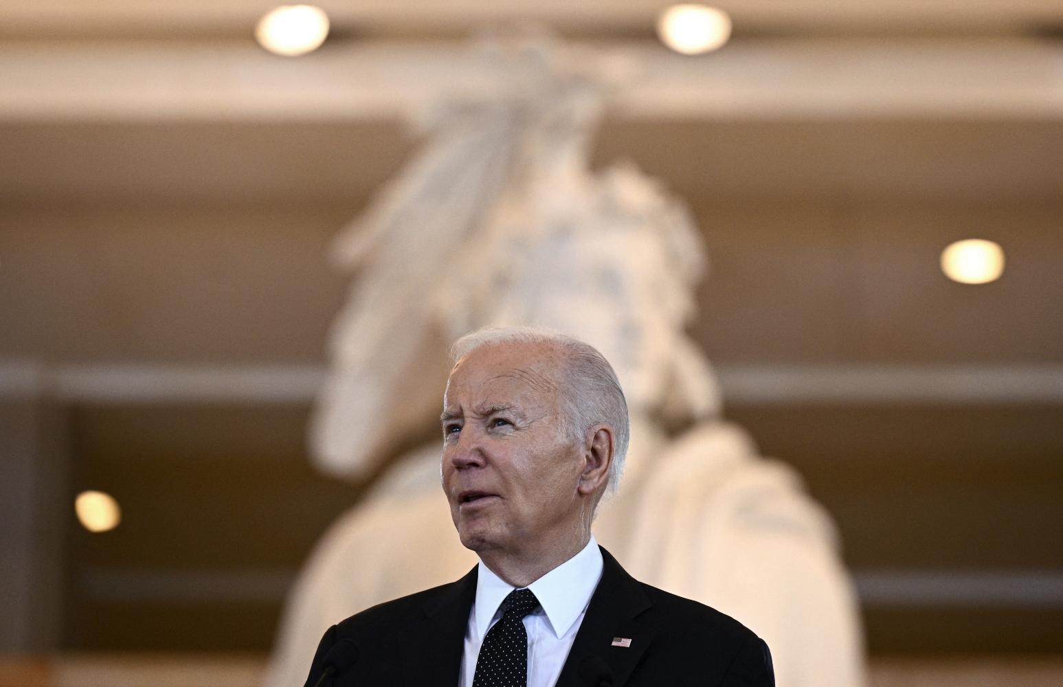 The Pew poll supports other evidence that Biden is out of step with Democratic voters in his determined support for Israel (AFP)