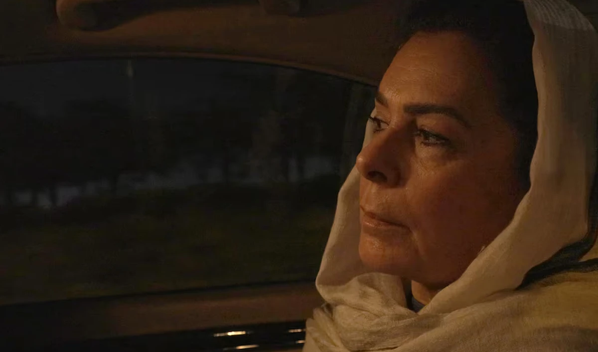 Fatima Gailani looks on during the filming of the documentary “The Sharp Edge of Peace,” that focuses on the women who took part in the intra-Afghan talks, in Doha, Qatar, in this undated handout picture. (Roya Film House/Handout via REUTERS)