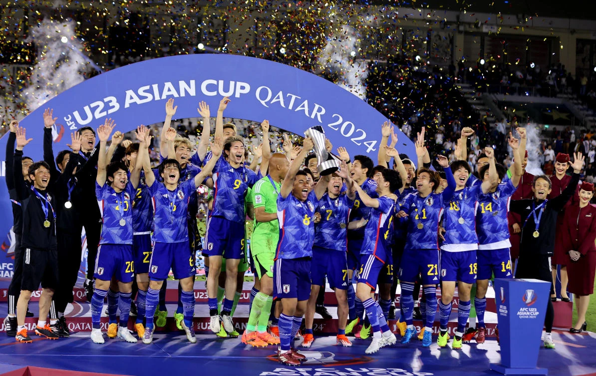 Japan beats Uzbekistan in stoppage time in U23 Asian Cup final