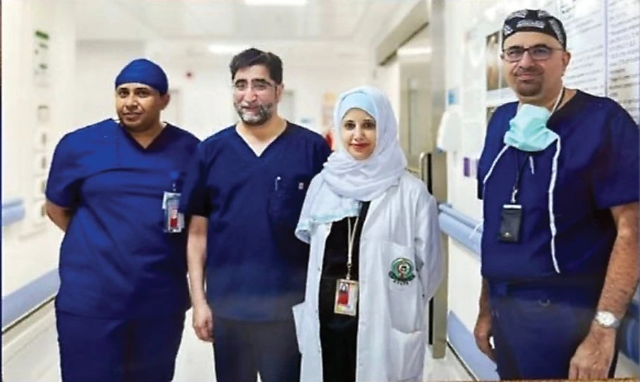 From left: Dr. Salem Assiri, Dr. Khaled Al-Shaibi, Dr. Mirvat Alasnag, and Dr. Waqar Ahmed.