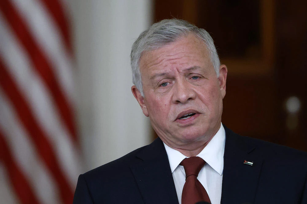 Jordan’s King Abdullah II last met US President Joe Biden at the White House in February. (AFP)