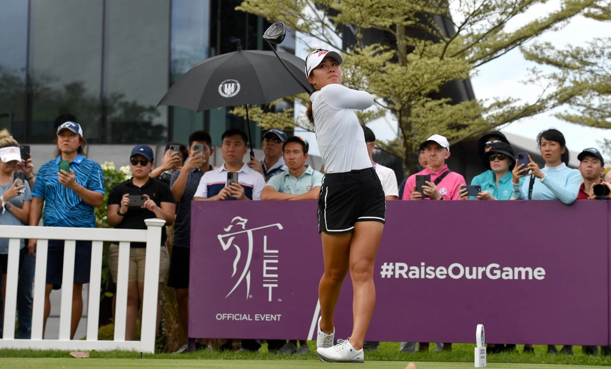 South Korean golfer Hyo-Joo Kim says she is “excited” about playing in an Aramco Team Series event in her home country later this week. (Supplied)