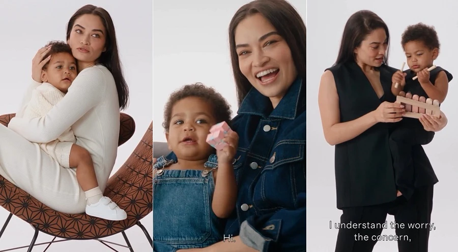 Part-Arab model Shanina Shaik took part in her first-ever Mother’s Day campaign with fashion platform Witchery. (Screengrab/ Instagram)