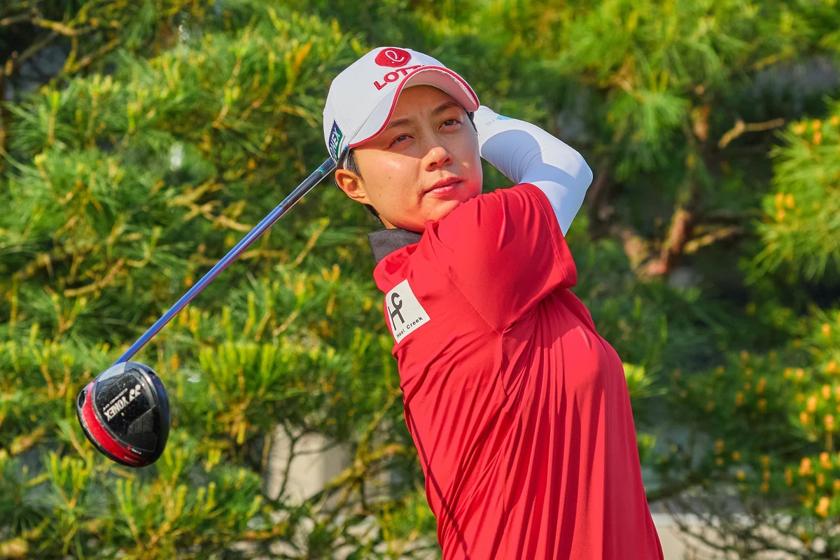 The home favourite Hyo-Joo Kim finished round one in the top spot at Aramco Team Series - Korea. (Supplied/Aramco Team Series)