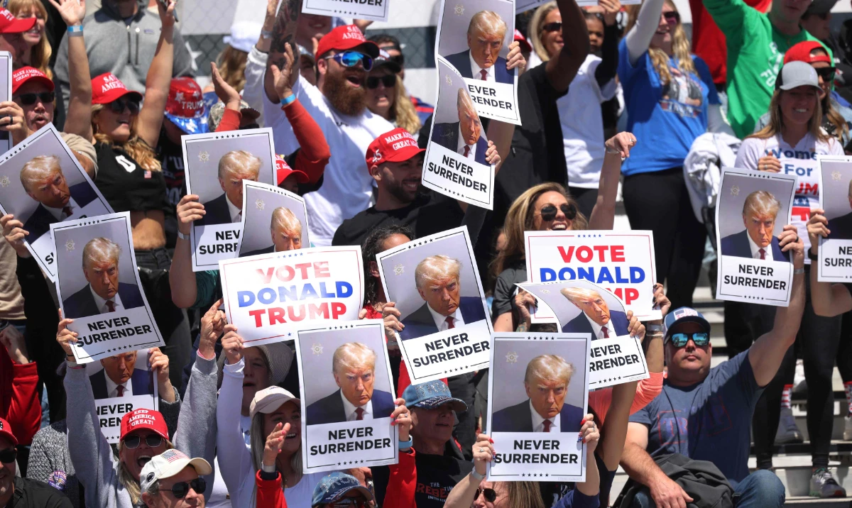 Trump tells Jersey Shore crowd he’s being forced to endure ‘Biden show trial’ in hush money case