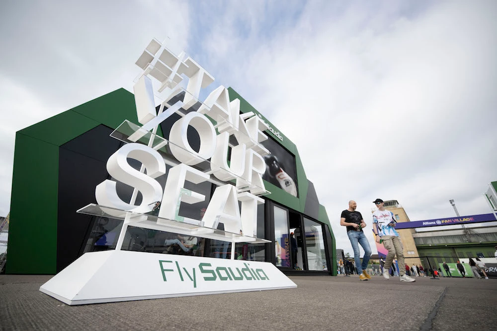 Saudia unites football, motorsport with displays in Newcastle, Berlin