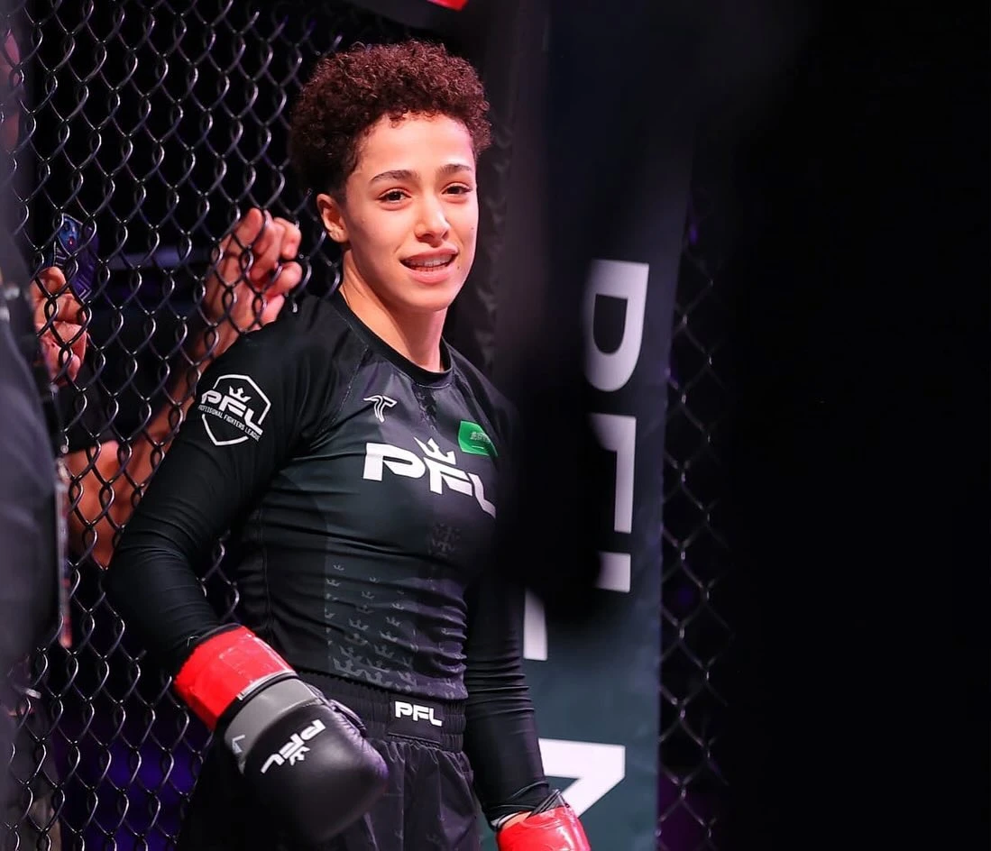 The 22-year-old Hattan Alsaifi made headlines around the world after she knocked out Egypt’s Nada Faheem. (Instagram: @hattanalsaif24)