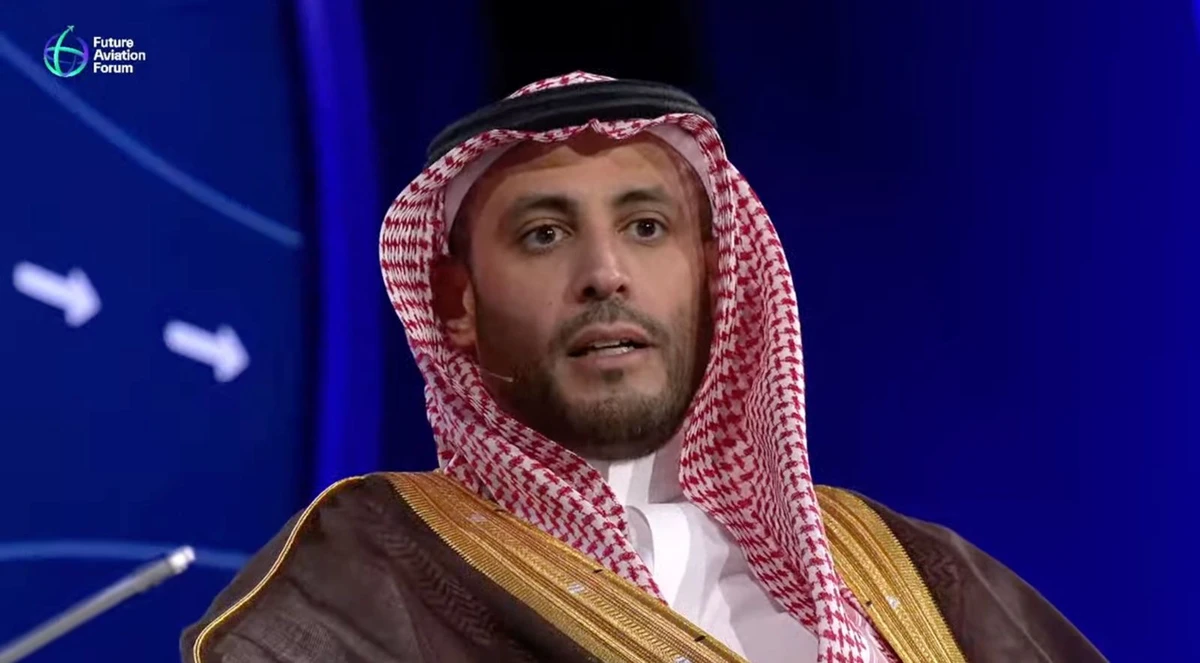 The CEO of the Saudi Space Agency, Mohammed Al-Tamimi, discussed the expanding role of spaceports and satellite deployment on the opening day of the 2024 Future Aviation Forum in Riyadh.