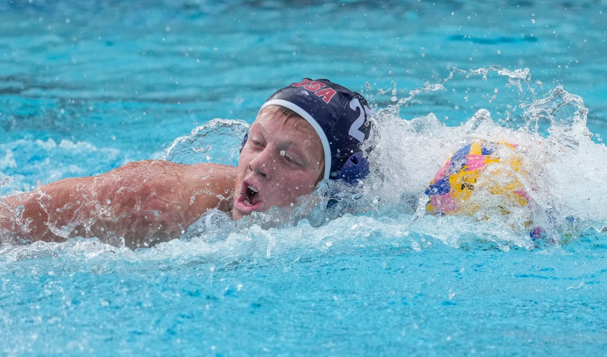 Chase Dodd (pictured) and brother Ryder Dodd are trying to make the USA Water Polo team men's roster, alongside another pair of brothers in Dylan and Quinn Woodhead. Ella Woodhead, Dylan and Quinn's sister, is in the mix for the loaded women's squad. (File/AP)