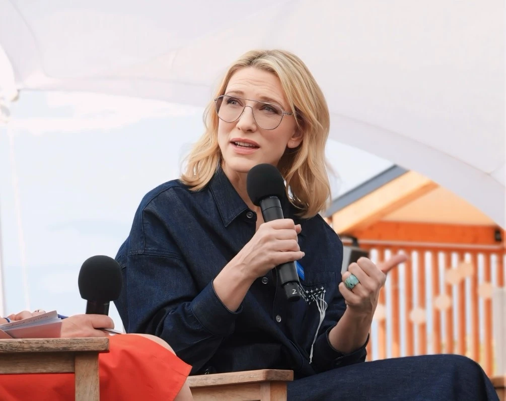 US actress Cate Blanchett spoke at the Arab Cinema Centre panel at the Cannes Film Festival. (Supplied)