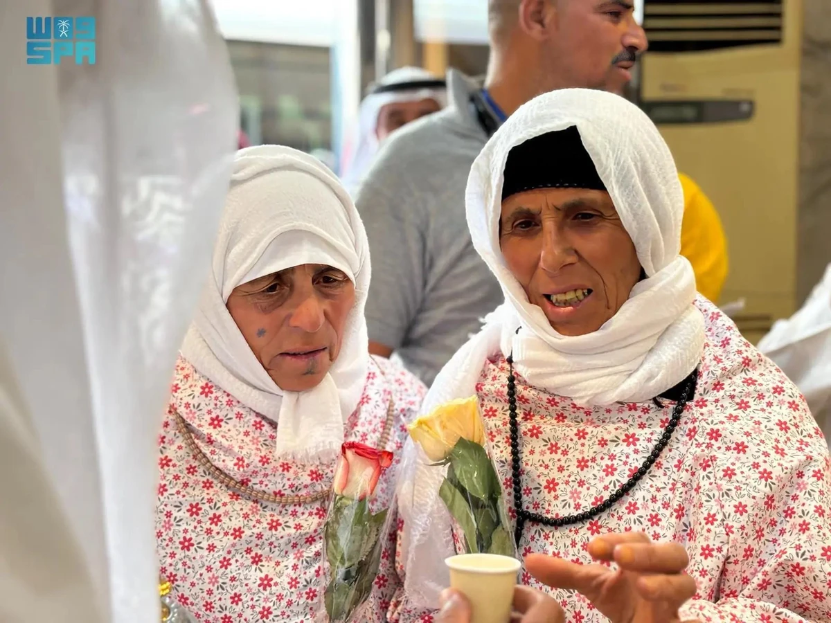 The first group of Syrian pilgrims arrives in Makkah on Tuesday, Saudi Press Agency reported. (SPA)