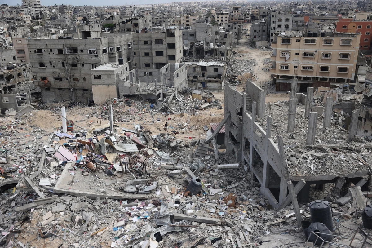 Netanyahu said that Israel was set to maintain “security responsibility” over the Gaza Strip for “an indefinite period.” (AFP)