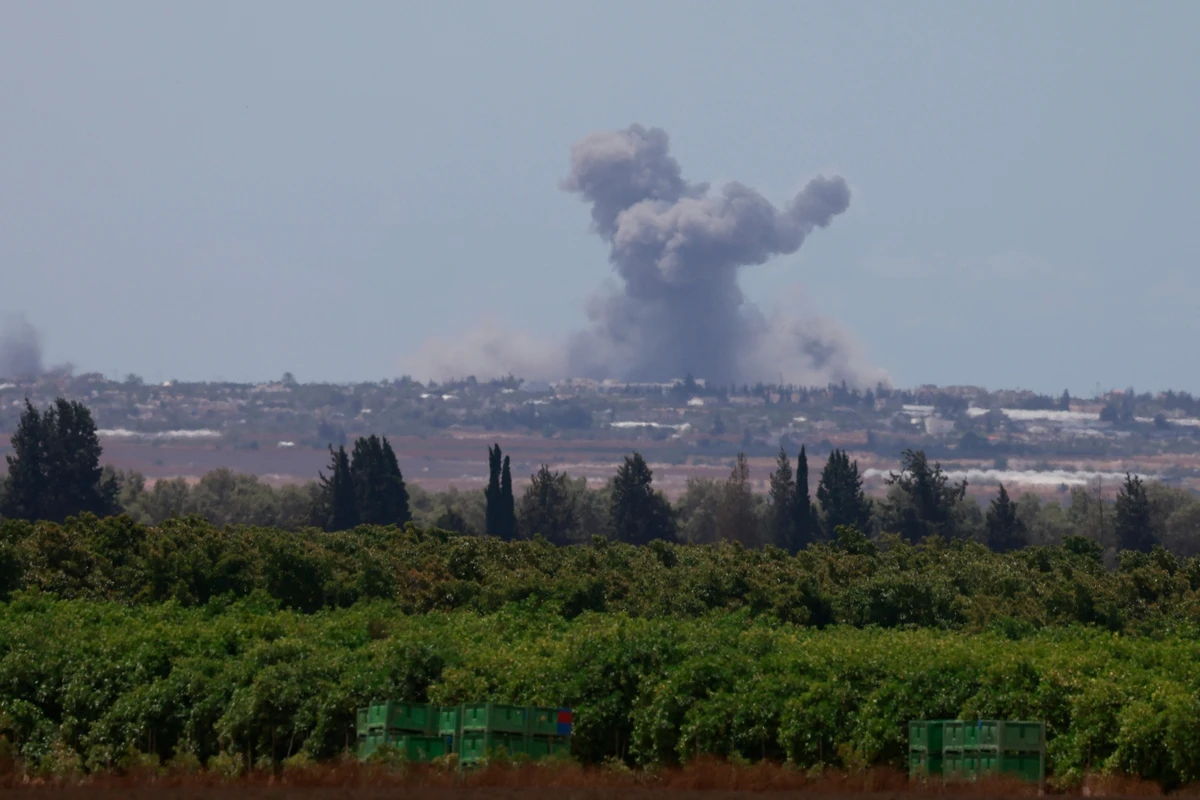 Smoke billows in the Gaza Strip during Israeli bombardment. May 6, 2024 (File/AFP)