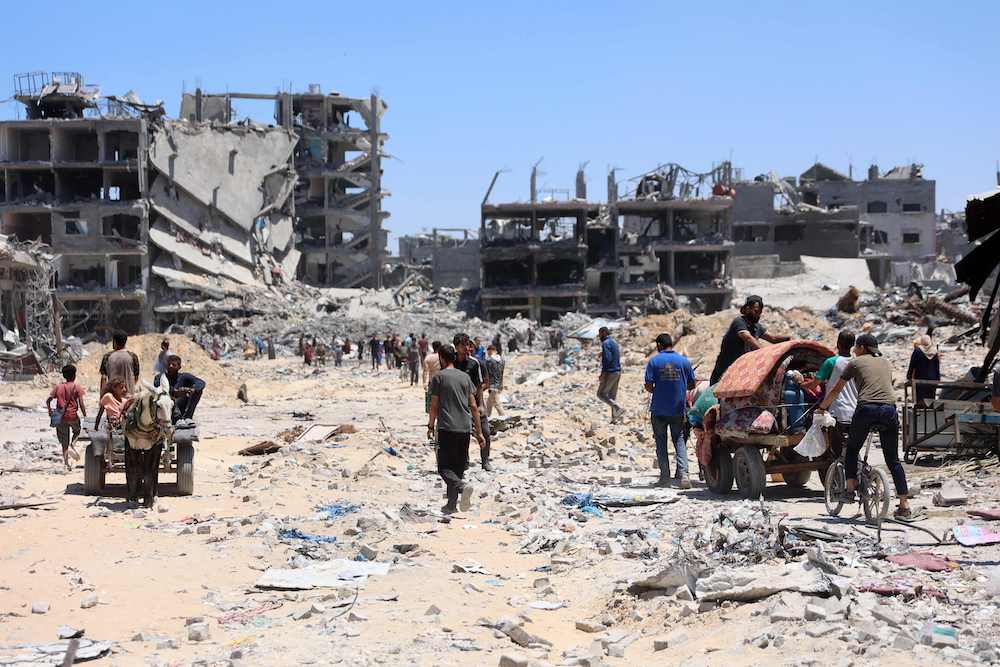 About 2.3 million residents are under extreme suffering as Israel’s devastating war on Gaza has resulted into a threat of famine, widespread trauma and unprecedented levels of destruction. (AFP)