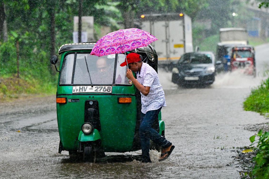 Disaster officials said 20 out of the Sri Lanka’s 25 districts were affected by heavy rain and issued warnings to people living on the banks of main rivers to move to higher ground. (AFP)