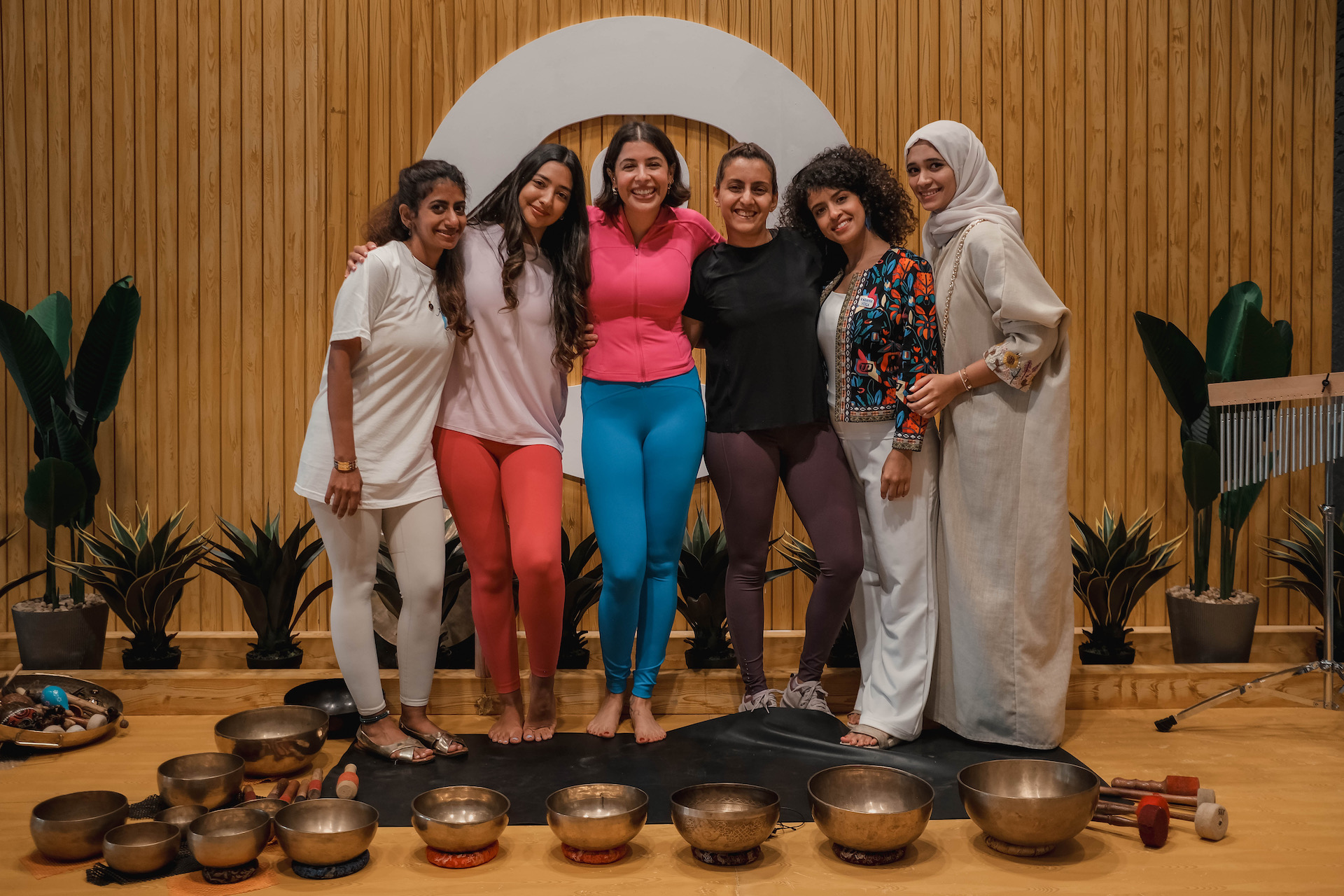 Lana Nazer, founder and CEO of Karama Yoga, emphasized the importance of making yoga less intimidating for newcomers, while integrating modern living into her teachings. (supplied)