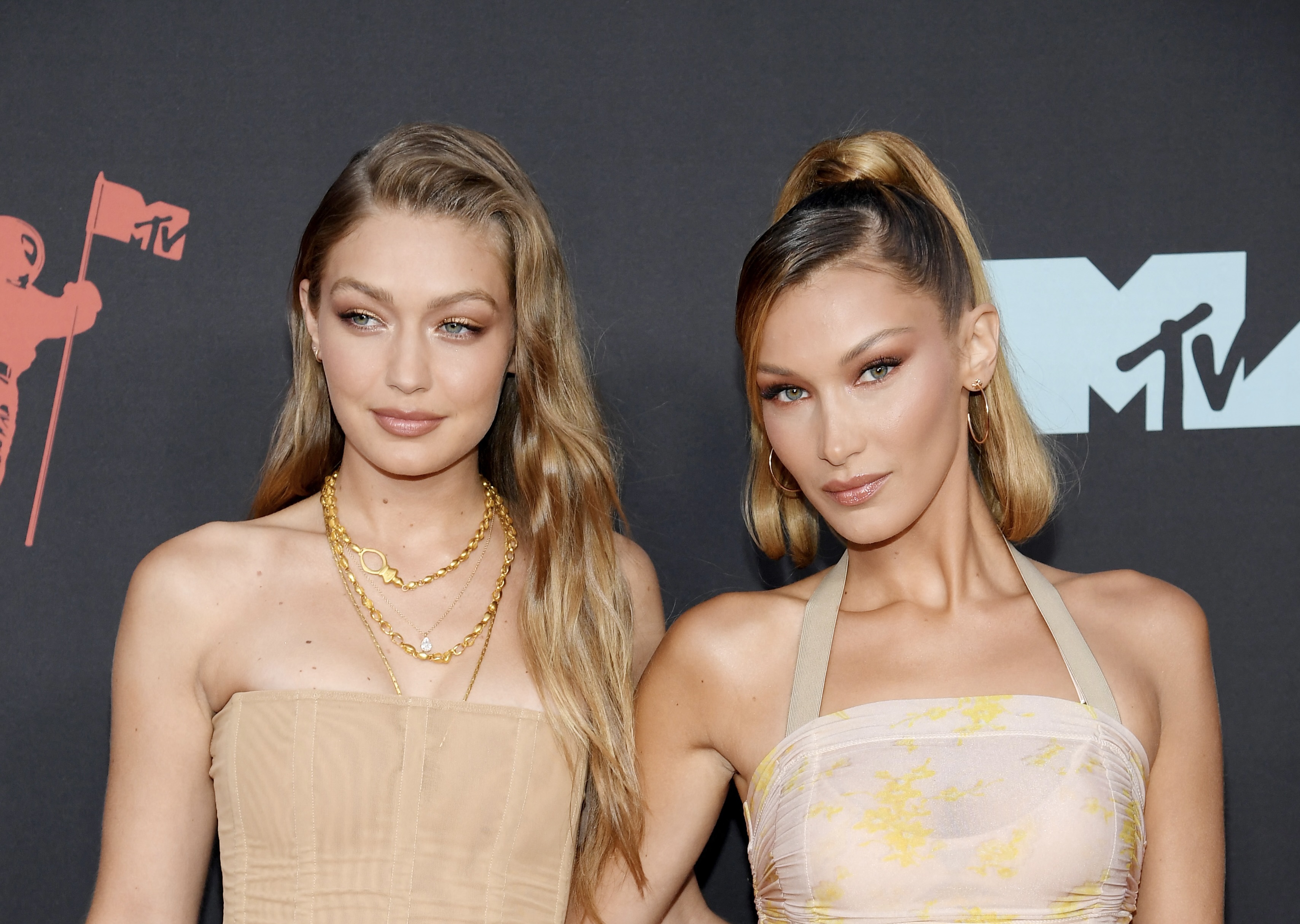 Gigi Hadid and Bella Hadid attend the 2019 MTV Video Music Awards at Prudential Center. (File/AFP)