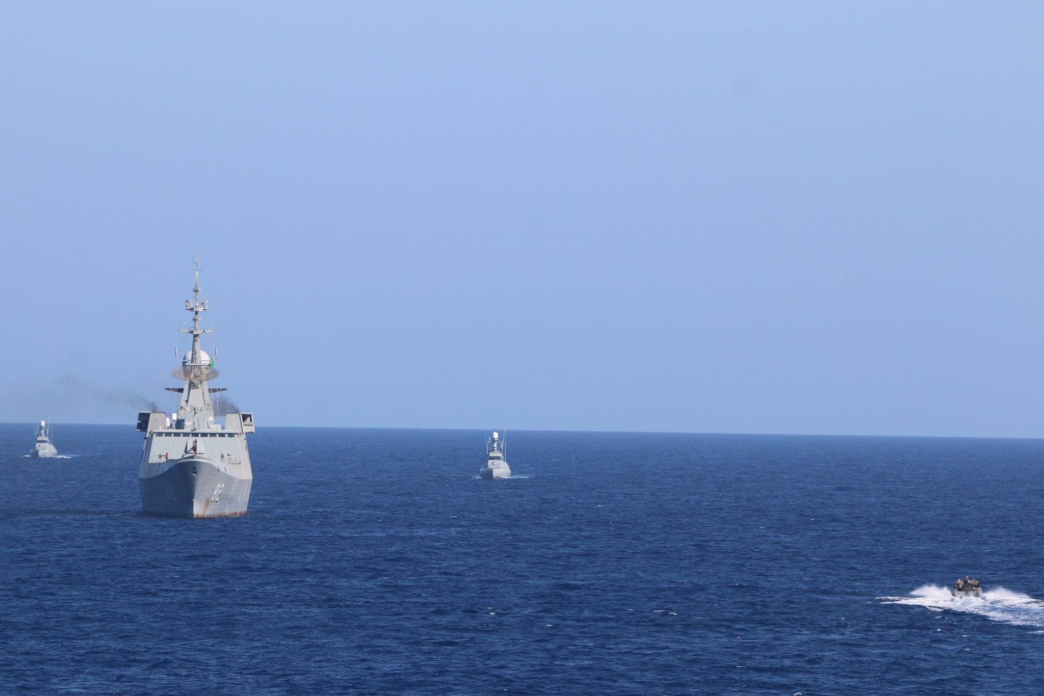 The US military said Yemen’s Houthi militia has fired a new wave of drones and missiles into international shipping lanes off Yemen, including two missiles aimed at a US warship in the Red Sea. (X/@CENTCOM)