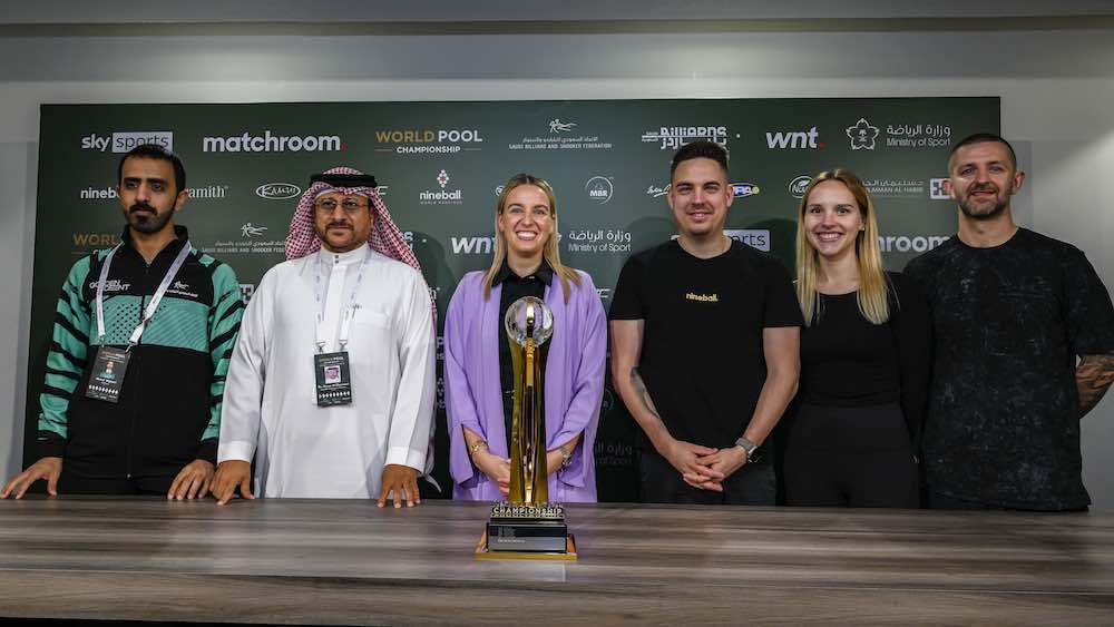 The world’s best billiards players arrived in Jeddah on Sunday to compete for $1 million in prizes at the Saudi Arabia World Pool Championship 2024. (Supplied)