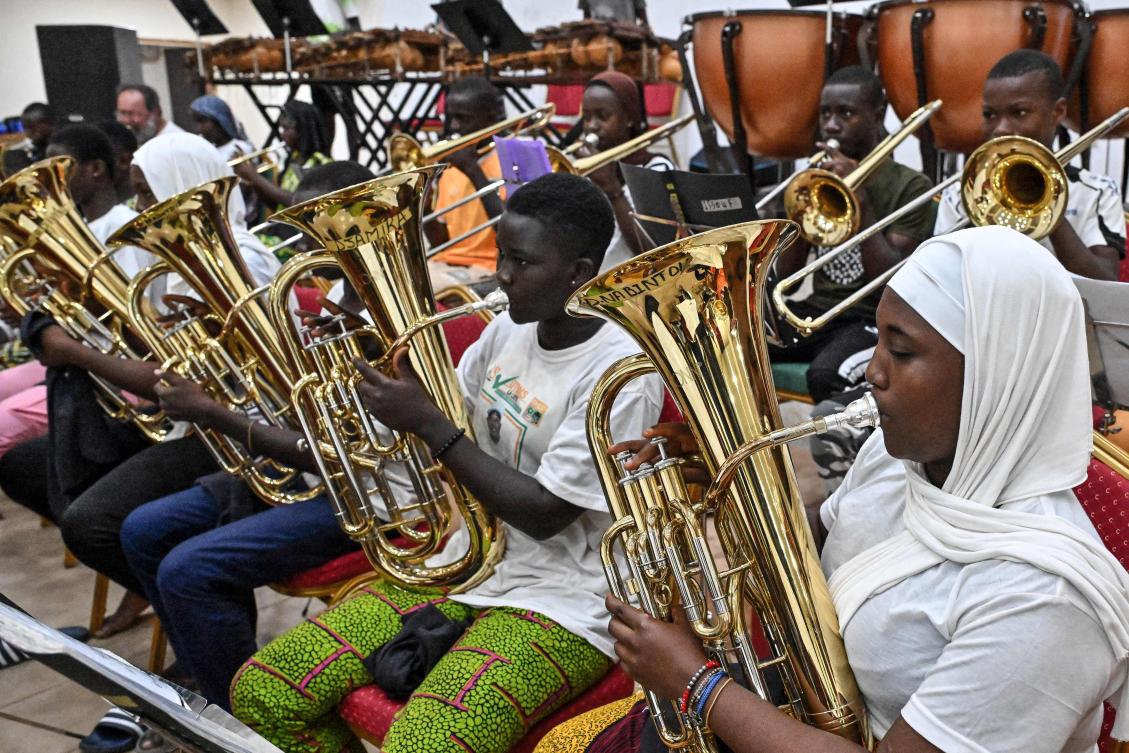 Ivory Coast orchestra offers rural children an escape