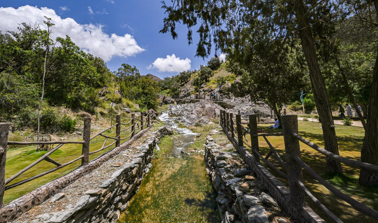 Jadar Park spans 30,000 square meters, with 17,000 set aside for green spaces. (SPA)