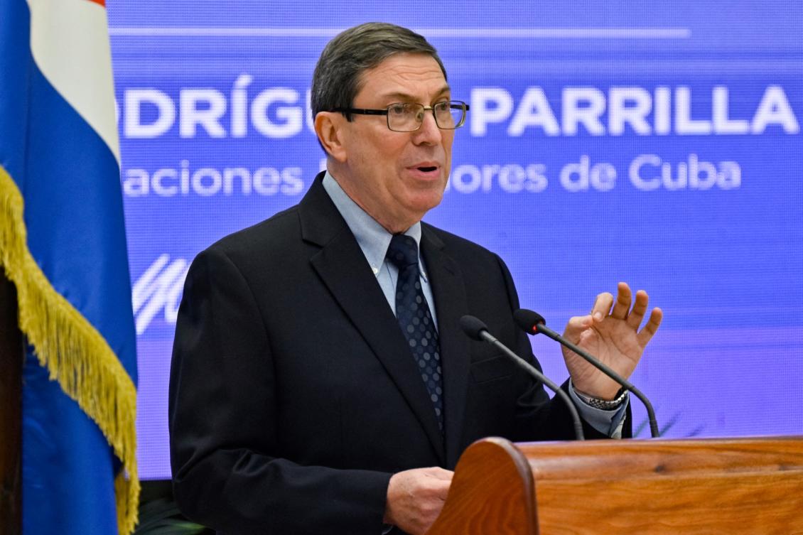 Cuban Foreign Minister Bruno Rodriguez. (File/AFP)