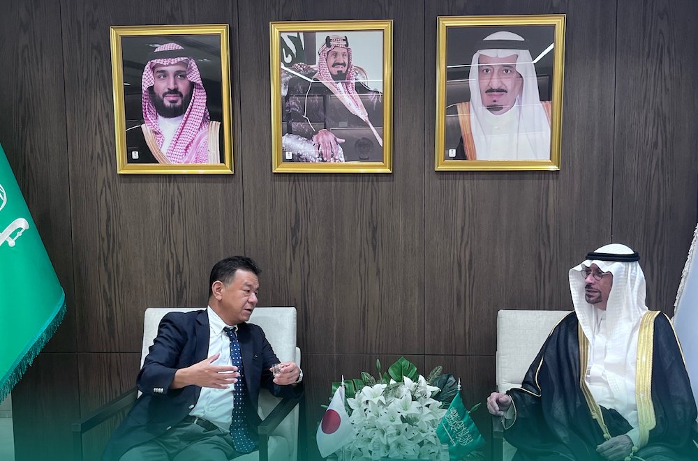 The two officials also had talks on goals internationally, particularly under the World Trade Organization. (X: @gaft_sa)