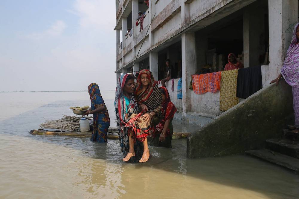 The average sea level has risen at a rate of 3.8 to 5.8 millimeters per year in Bangladesh, according to a study published last month. ( AFP)