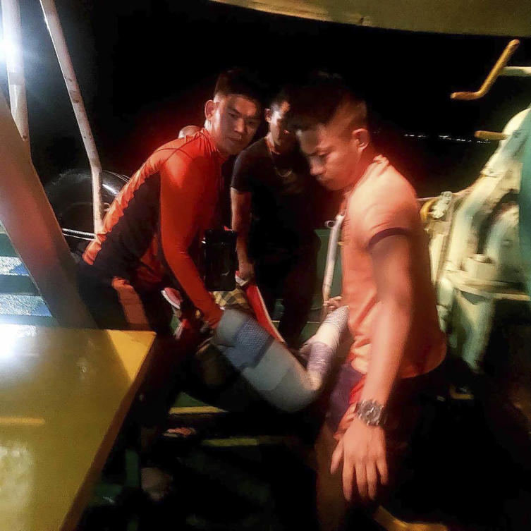 At least six crewmembers of a fishing boat died while six others were rescued. (AP)