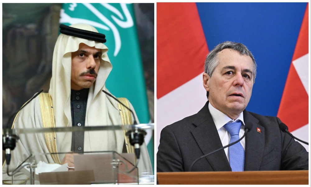 Saudi Foreign Minister Prince Faisal bin Farhan received a phone call from his Swiss counterpart Ignazio Cassis on Thursday. (File/AFP)