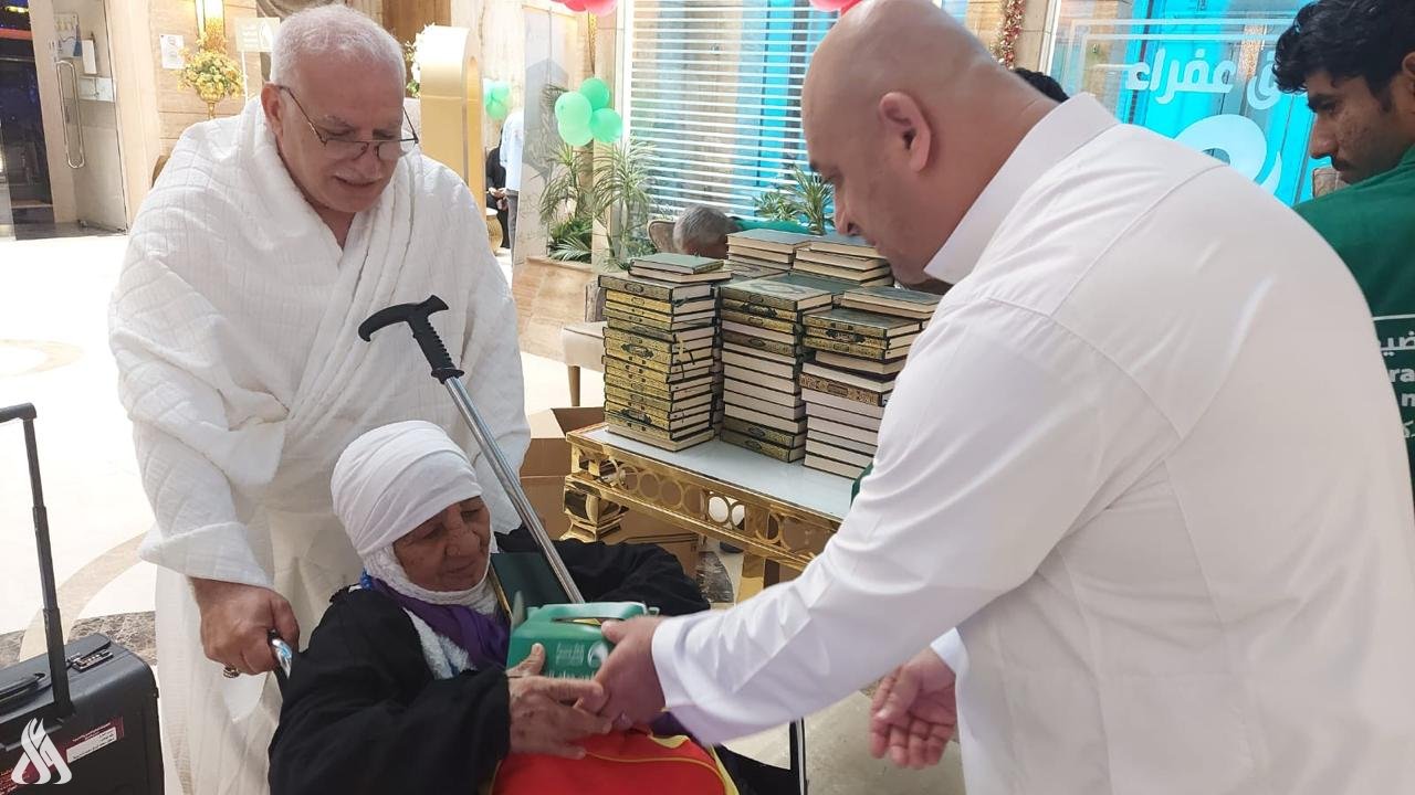 Khazim said the old lady has shown determination despite her age to join the Hajj delegation. (SPA)